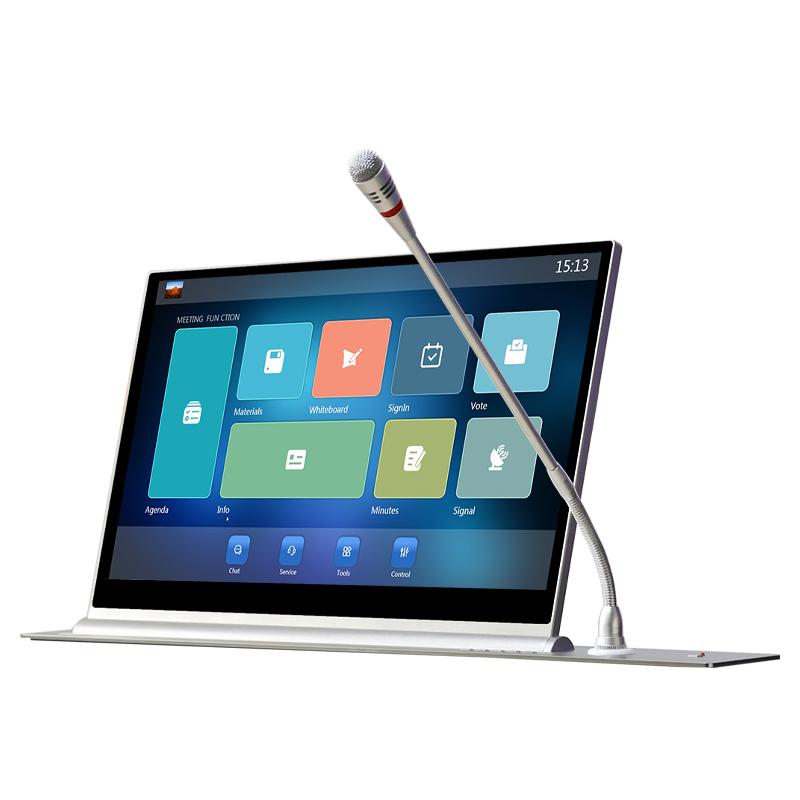 LCD Monitor levate mensam absconditam Paperless Conference System